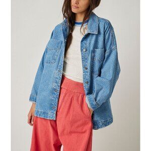 🆕 FREE PEOPLE Madison City Twill Jacket / Solar Wash